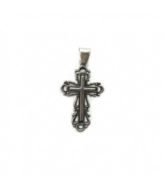 PE001361 Genuine sterling silver religious pendant solid hallmarked 925 Cross